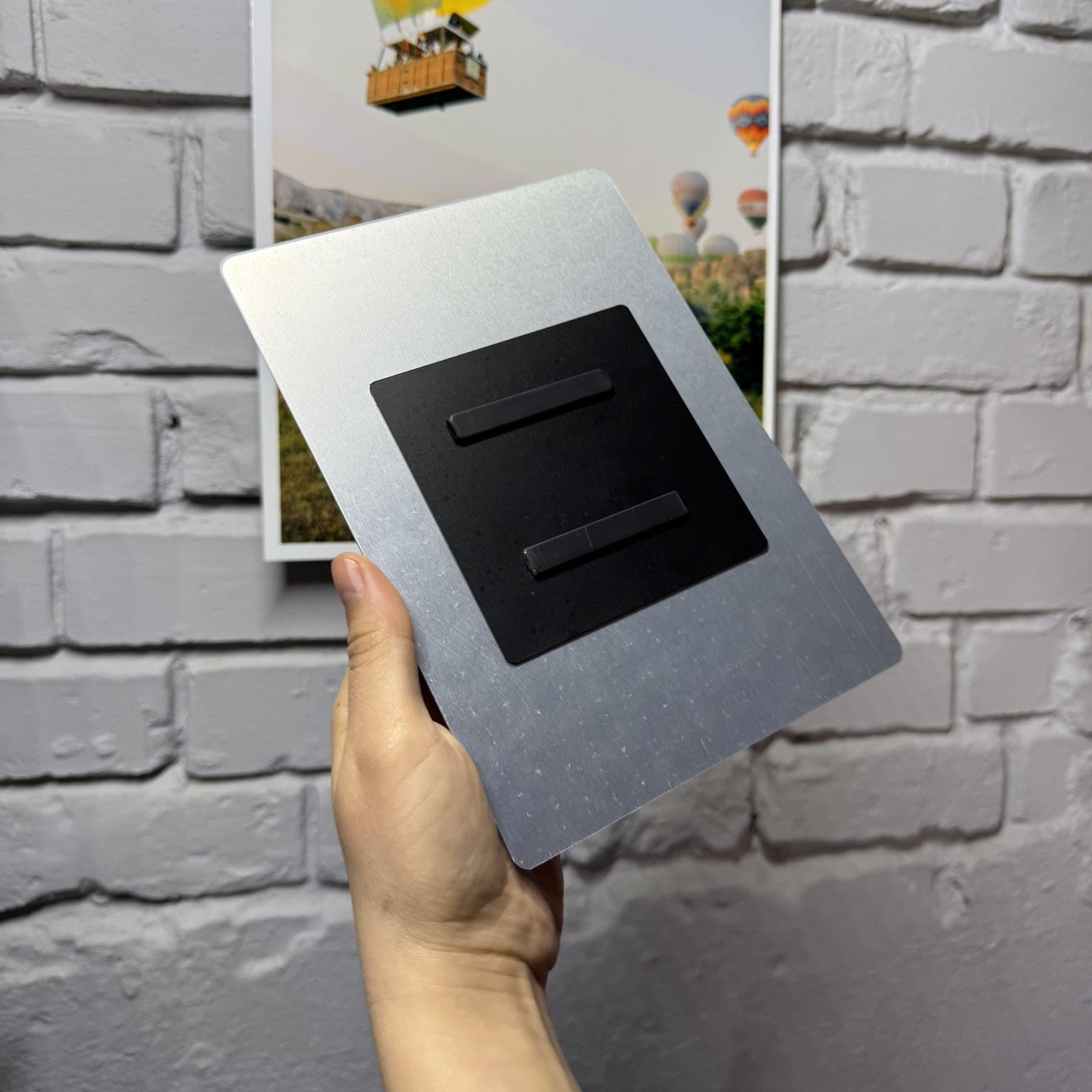 Back of a Cinematic Print showing the magnetic mounting system with neodymium magnets